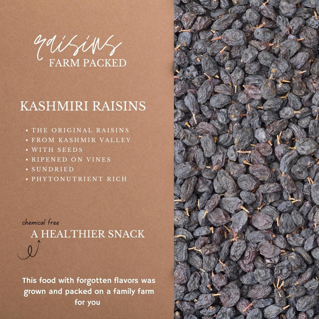 Black kashmiri raisins (with seed) Mr. Nature's